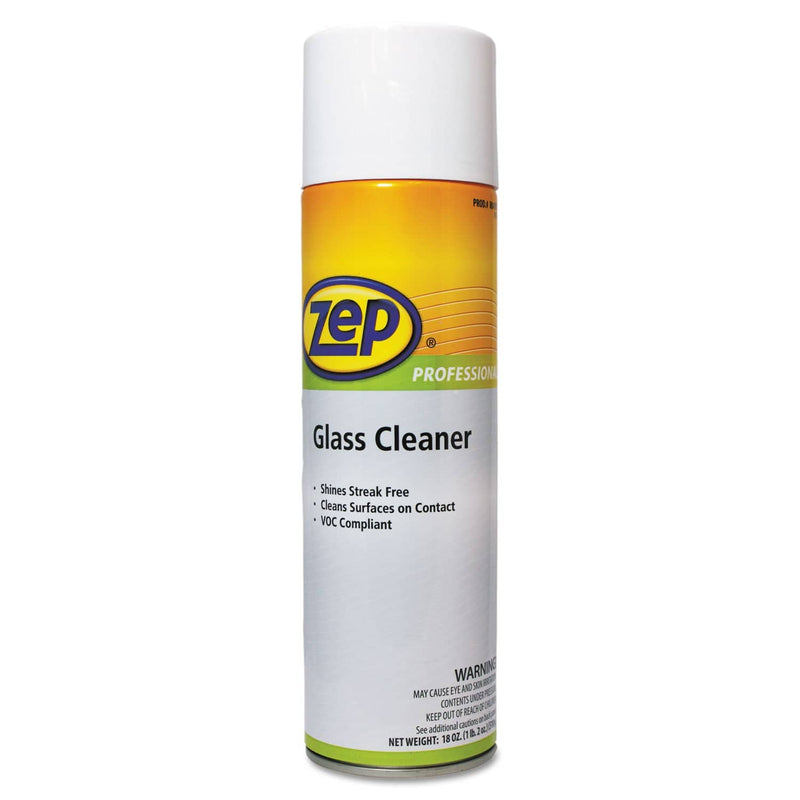 Zep Glass Cleaner, 18 Oz Can, 12/Carton - ZPP1042188 - TotalRestroom.com