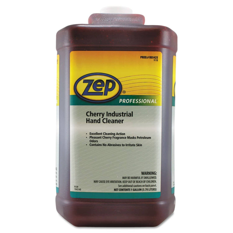 Zep Cherry Industrial Hand Cleaner, Cherry, 1 Gal Bottle, 4/Carton - AMR1045073 - TotalRestroom.com