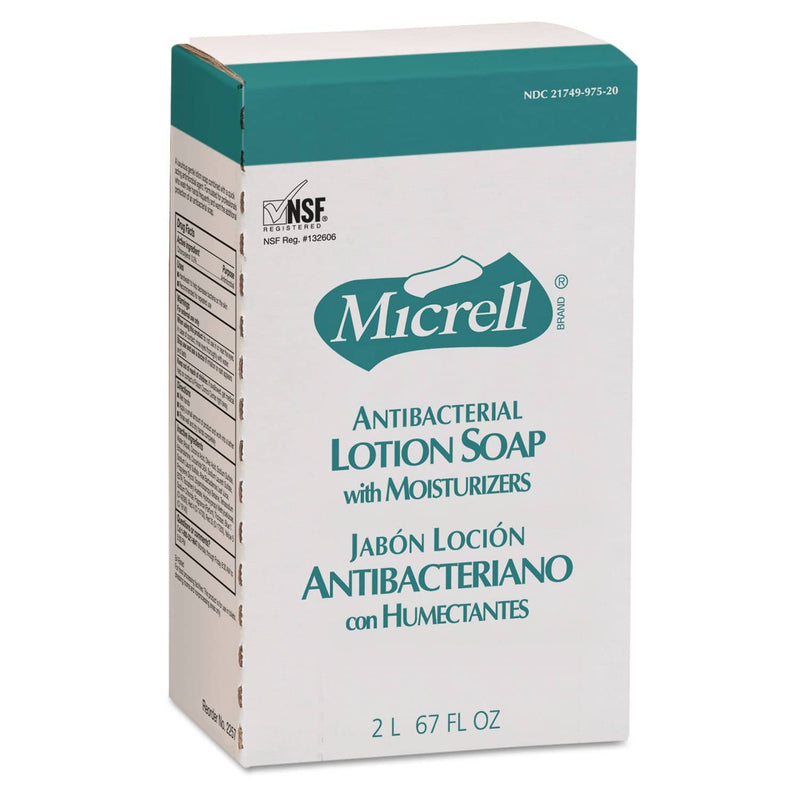 Micrell Antibacterial Lotion Soap, Amber, Nxt 2000 Ml Refill, 4/Carton - GOJ225704 - TotalRestroom.com