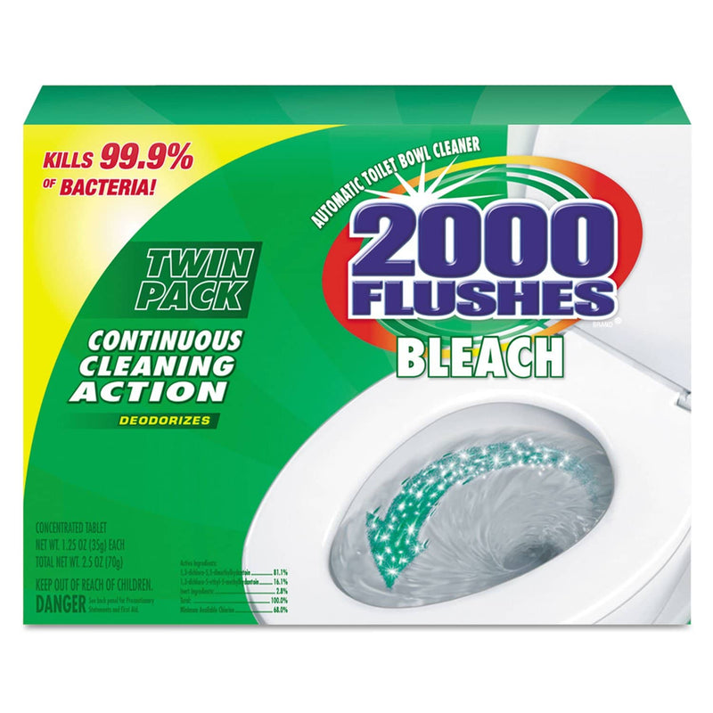 WD-40 2000 Flushes Plus Bleach, 1.25Oz, Box, 2/Pack, 6 Packs/Carton - WDF290088 - TotalRestroom.com