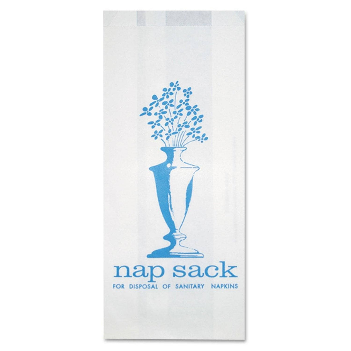 Bagcraft Nap Sack Sanitary Disposal Bags, 4" X 9", White, 1,000/Carton - BGC300314 - TotalRestroom.com