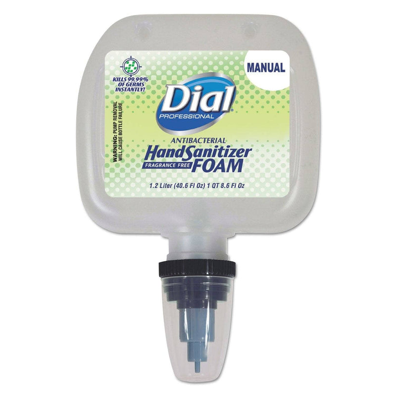 Dial Antibacterial Foaming Hand Sanitizer, 1.2 L Refill, Fragrance-Free - DIA05085 - TotalRestroom.com