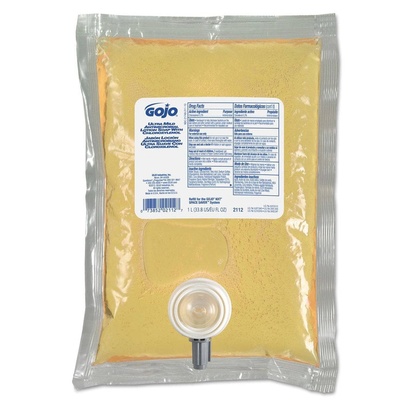 Gojo Antimicrobial Soap W/Chloroxylenol, Floral Balsam, 1000Ml Refill, 8/Carton - GOJ2112 - TotalRestroom.com