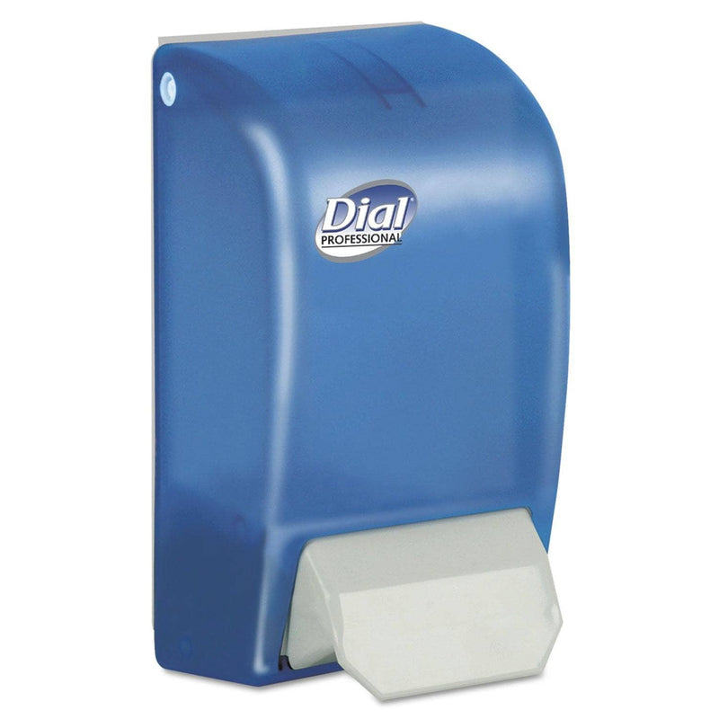 Dial 1 Liter Manual Foam Soap Dispenser, 5" X 4.5" X 9", Blue - DIA06056 - TotalRestroom.com