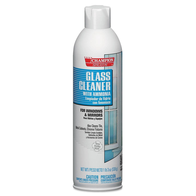 Chase Champion Sprayon Glass Cleaner With Ammonia, 19Oz, Aerosol, 12/Carton - CHP5151 - TotalRestroom.com