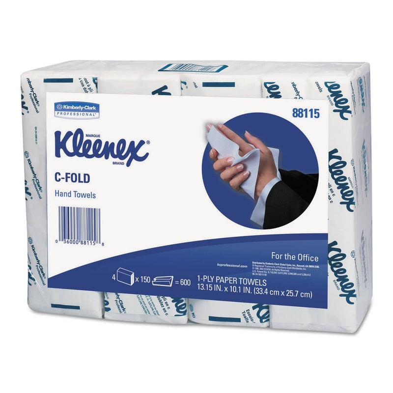 Kleenex C-Fold Paper Towels, 10 1/8 X 13 3/20, White, 150/Pack, 16/Carton - KCC88115 - TotalRestroom.com