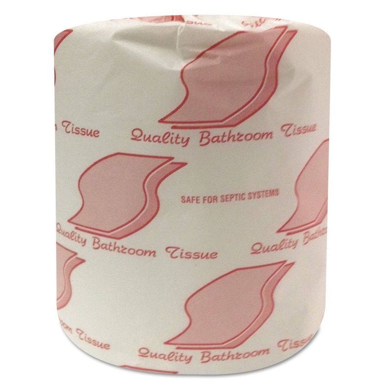 GEN Standard Bath Tissue, Septic Safe, 2-Ply, White, 400 Sheets/Roll, 96 Rolls/Carton - GEN1902 - TotalRestroom.com