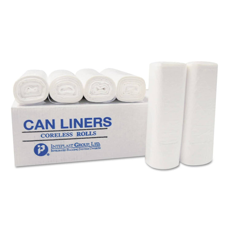 Interplast High-Density Interleaved Commercial Can Liners, 55 Gal, 17 Microns, 36" X 60", Black, 200/Carton - IBSS366017K - TotalRestroom.com