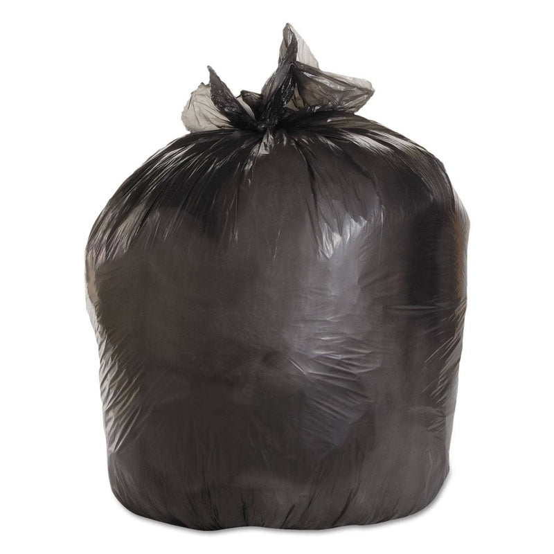 Boardwalk Low-Density Waste Can Liners, 33 Gal, 0.5 Mil, 33" X 39", Black, 200/Carton - BWK3339H - TotalRestroom.com