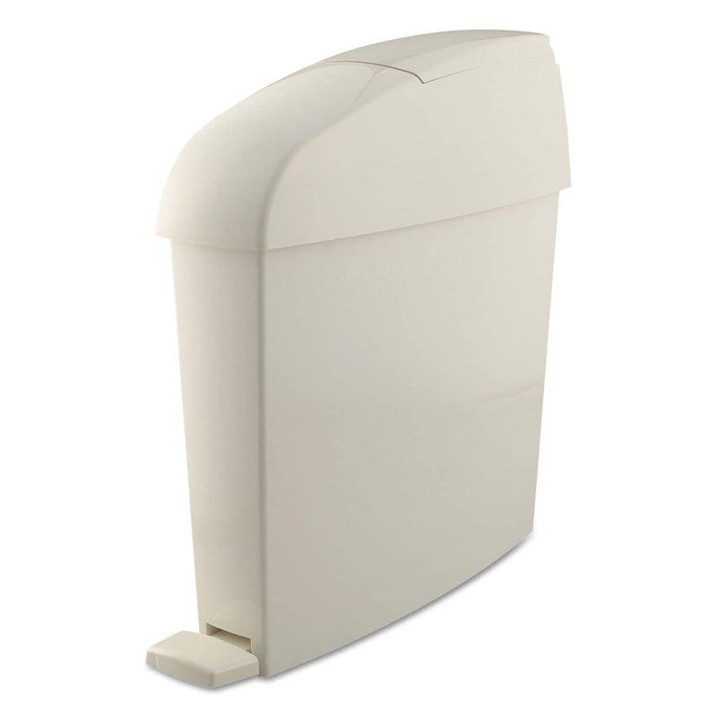Rubbermaid Sanitary Bin, Rectangular, Plastic, 3 Gal, White - RCP750243 - TotalRestroom.com