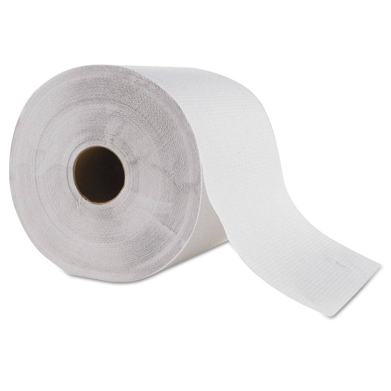 GEN Hardwound Roll Towel, 1-Ply, White, 8" X 700 Ft, 6 Roll/Carton - GEN1827 - TotalRestroom.com