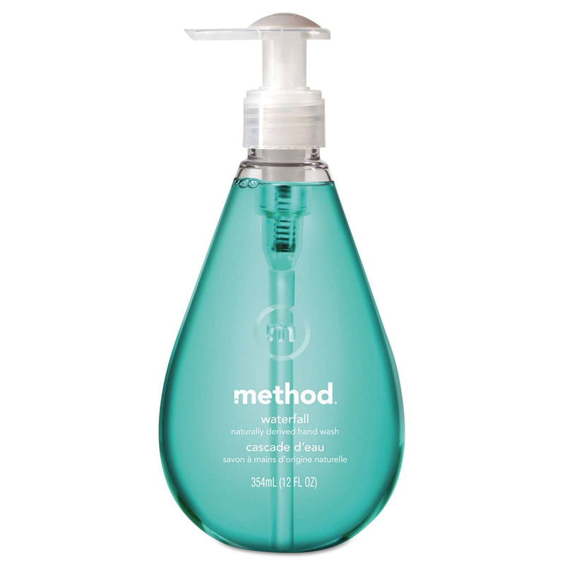 Method Gel Hand Wash, Waterfall, 12 Oz Pump Bottle, 6/Carton - MTH00379CT - TotalRestroom.com