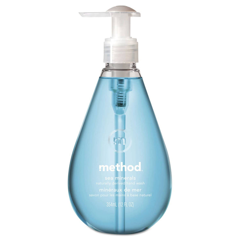 Method Gel Hand Wash, Sea Minerals, 12 Oz Pump Bottle, 6/Carton - MTH00162CT - TotalRestroom.com