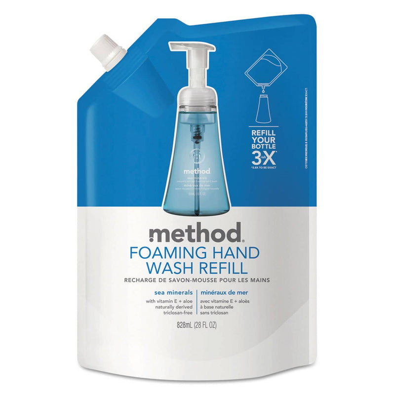 Method Foaming Hand Wash Refill, Sea Minerals, 28 Oz Pouch - MTH00667 - TotalRestroom.com