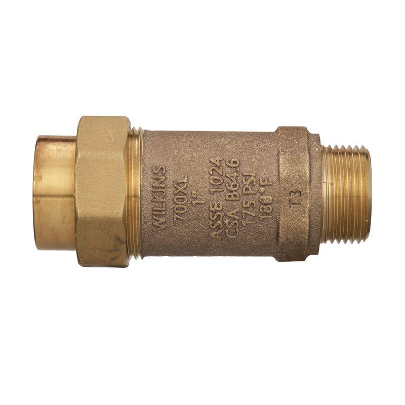 Zurn 1UFMX1MM-700XL 700XL Dual Check Valve (1" FNTC X 1" MMCT)