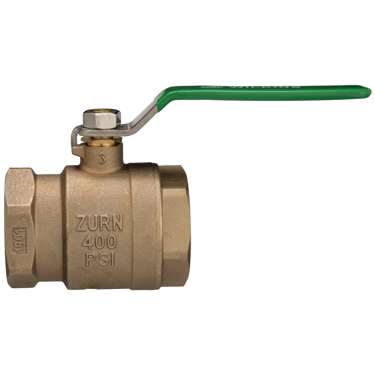 Zurn 112-850TXL 1-1/2" 850XL Full Port Bronze Ball Valve, tapped