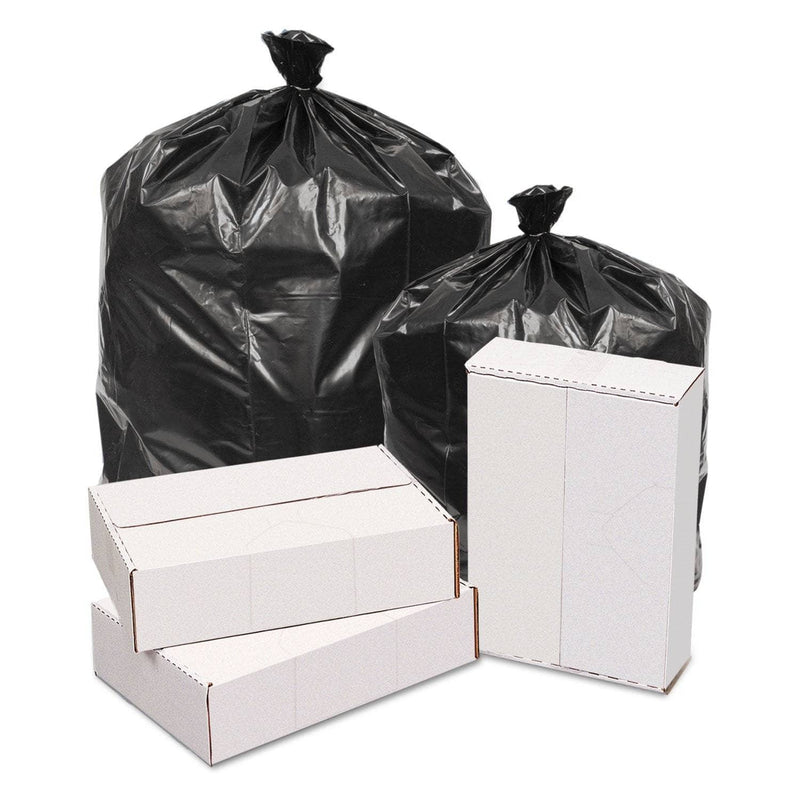 GEN Waste Can Liners, 60 Gal, 1.6 Mil, 38" X 58", Black, 100/Carton - GEN385820 - TotalRestroom.com