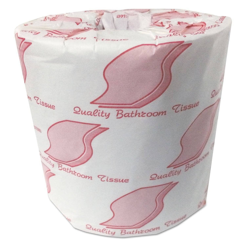 GEN Standard Bath Tissue, Septic Safe, 2-Ply, White, 4.2 X 3.5, 500 Sheets/Roll - GEN1901