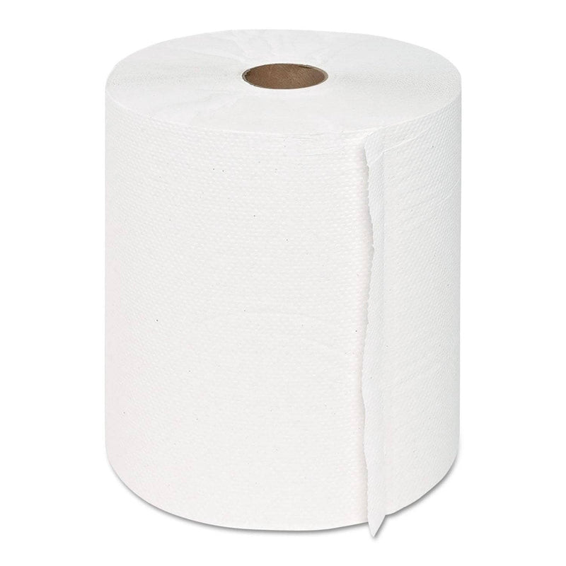 GEN Hardwound Roll Towels, 1-Ply, White, 8