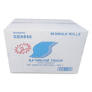 GEN Bath Tissue, Septic Safe, 2-Ply, White, 500 Sheets/Roll, 96 Rolls/Carton - GEN550 - TotalRestroom.com