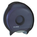 San Jamar Single 12" Jbt Bath Tissue Dispenser, 1 Roll, 12 9/10X5 5/8X14 7/8, Black Pearl - SJMR6000TBK - TotalRestroom.com