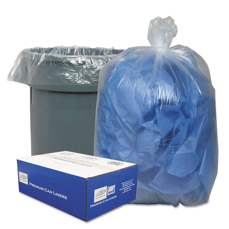 Classic Linear Low-Density Can Liners, 30 Gal, 0.71 Mil, 30" X 36", Clear, 250/Carton - WBI303618C - TotalRestroom.com
