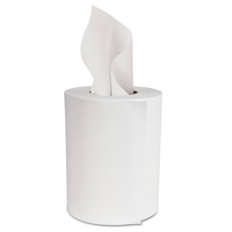 Boardwalk Center-Pull Hand Towels, 2-Ply, Perforated, 7 7/8" X 10", 360/Roll, 6 Rolls/Ct - BWK6405 - TotalRestroom.com