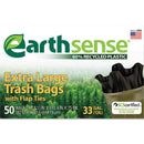 Earthsense Large Trash Bags, 33 Gal, 0.75 Mil, 32.5" X 40", Black, 50/Box - WBIGES6FTL50 - TotalRestroom.com