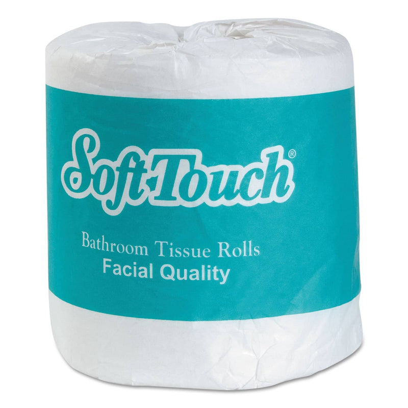 Paper Source Soft Touch Bath Tissue, Septic Safe, 2-Ply, White, Individually Wrapped, 500 Sheets/Roll, 96/Carton - PSCST296 - TotalRestroom.com
