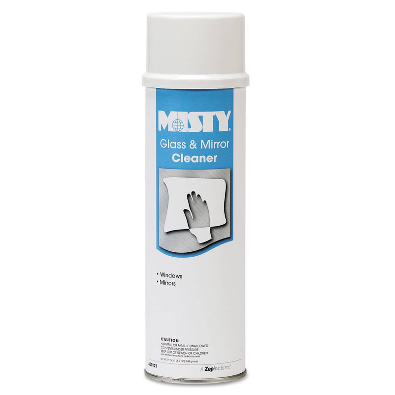 Misty Glass & Mirror Cleaner W/Ammonia, 19Oz Aerosol, 12/Carton - AMR1001447 - TotalRestroom.com