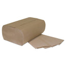 GEN Multi-Fold Paper Towels, 1-Ply, Brown, 9 1/4 X 9 1/4, 250 Towels/Pack, 16 Packs/Carton - GEN1941 - TotalRestroom.com
