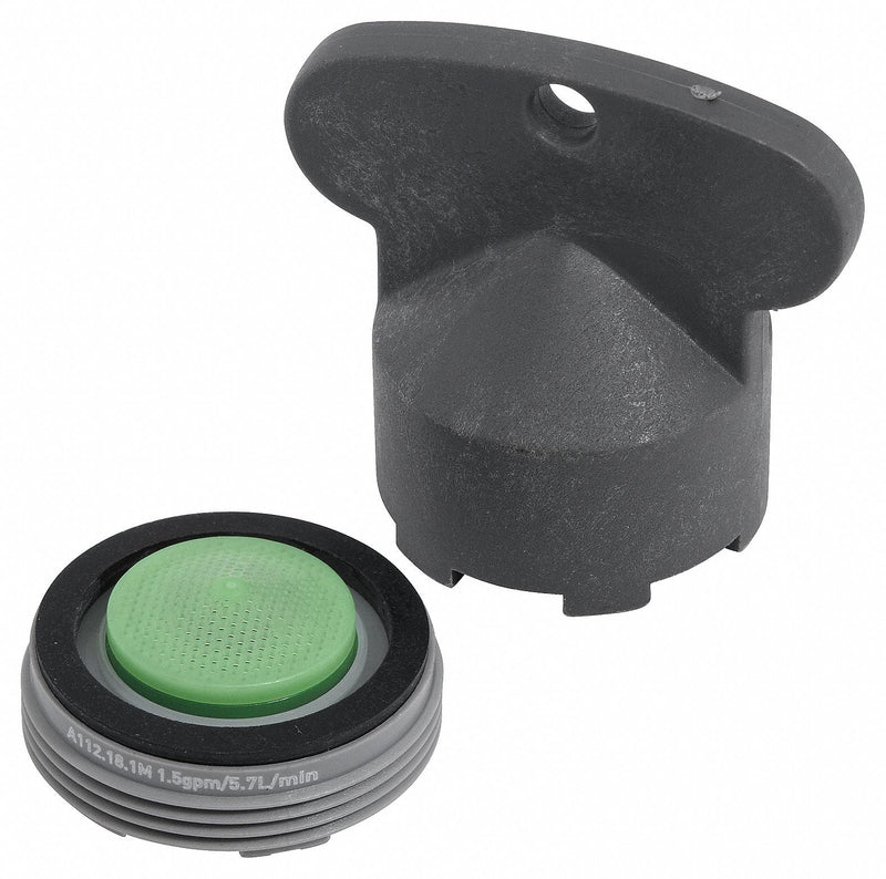 American Standard Aerated Outlet, Fits Brand American Standard, Dark Gray, Plastic - M964171-0070A