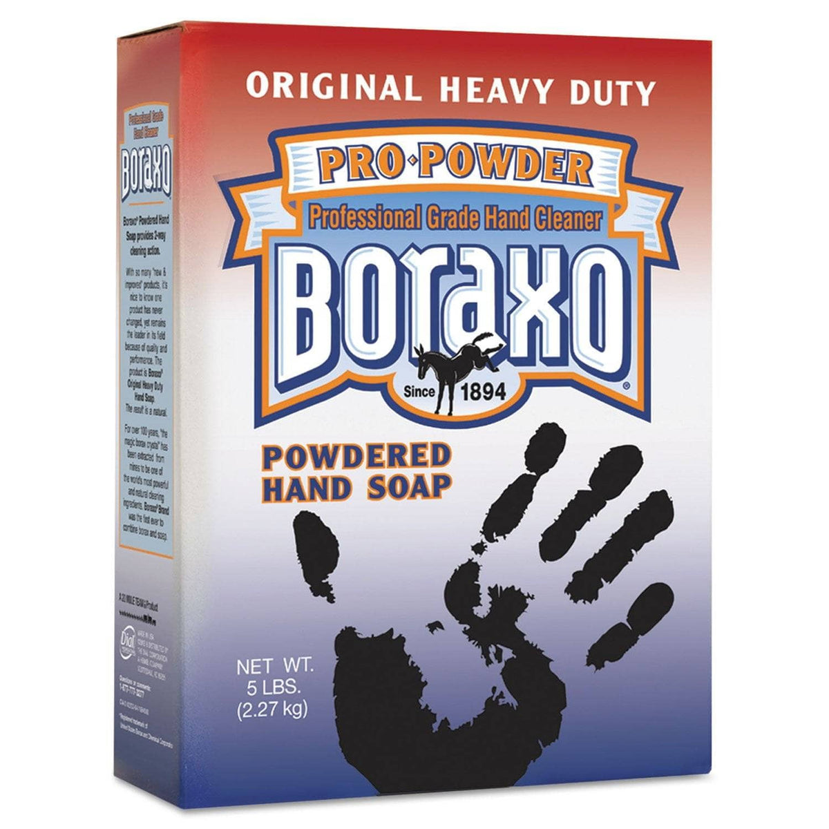 Boraxo Powdered Original Hand Soap, Unscented Powder, 5Lb Box, 10/Carton - DIA02203CT - TotalRestroom.com
