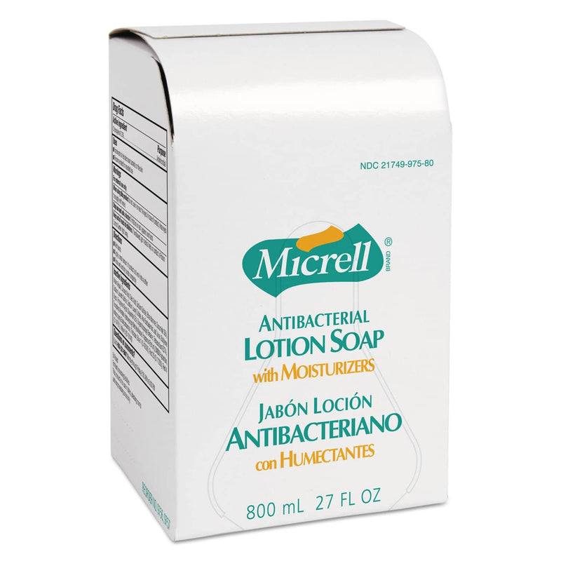 Micrell Antibacterial Lotion Soap, Amber, 800Ml Refill, 6/Carton - GOJ975606 - TotalRestroom.com