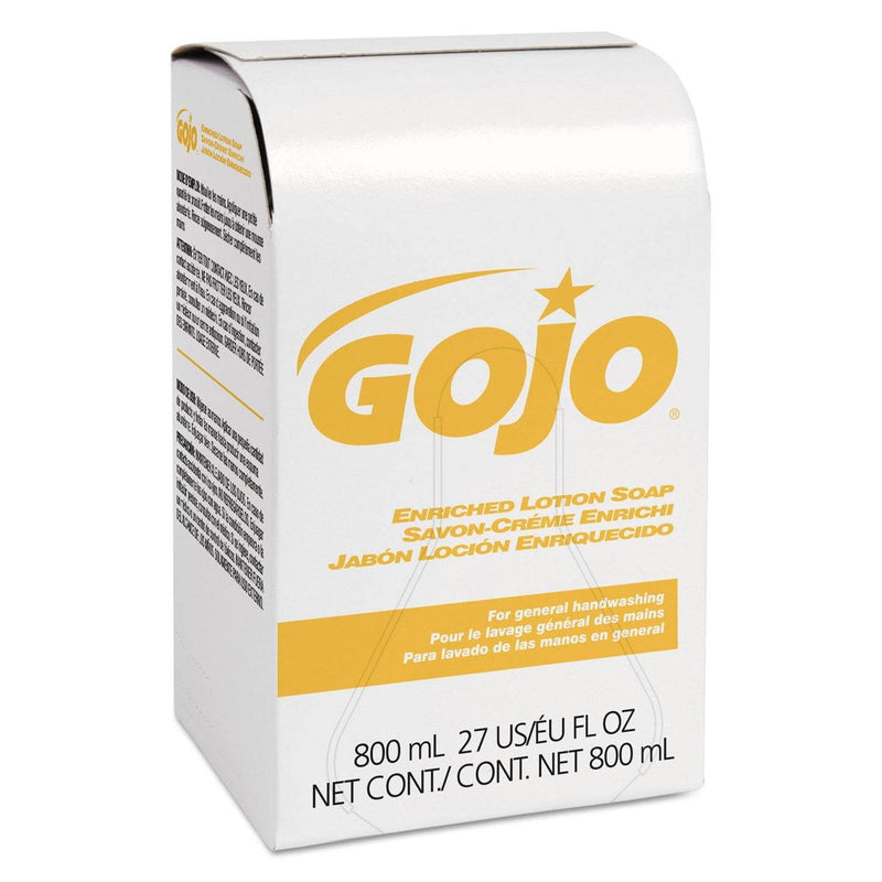 Gojo Enriched Lotion Soap Bag-In-Box Dispenser Refill, Herbal Floral, 800Ml - GOJ910212EA