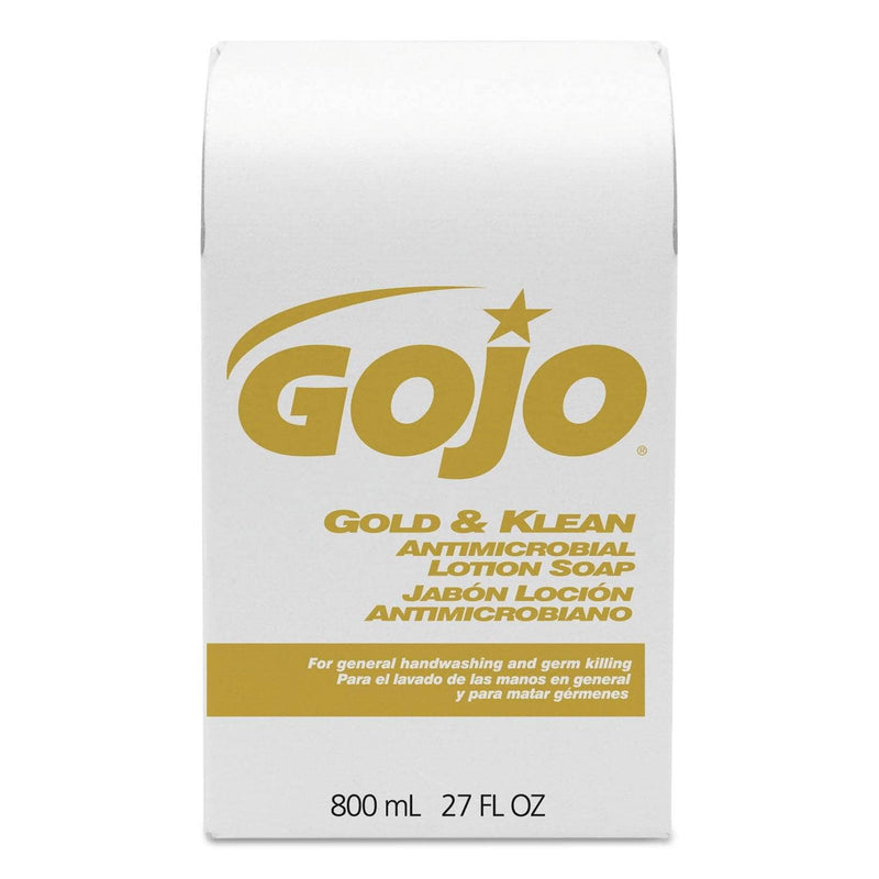 Gojo Gold And Klean Lotion Soap Bag-In-Box Dispenser Refill, Floral Balsam, 800 Ml - GOJ912712EA