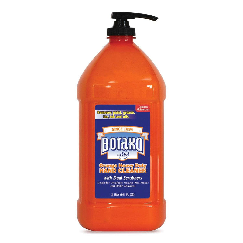 Boraxo Orange Heavy Duty Hand Cleaner, 3 Liter Pump Bottle, 4/Carton - DIA06058CT - TotalRestroom.com