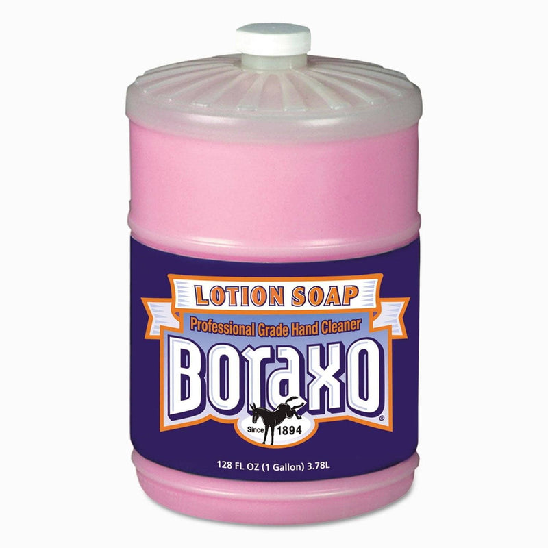 Boraxo Liquid Lotion Soap, Pink, Floral Fragrance, 1 Gal Bottle, 4/Carton - DIA02709 - TotalRestroom.com