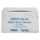 GEN Half-Fold Toilet Seat Covers, White, 14 3/4 X 16 1/2, 5000/Carton - TEHGVTSC5000 - TotalRestroom.com