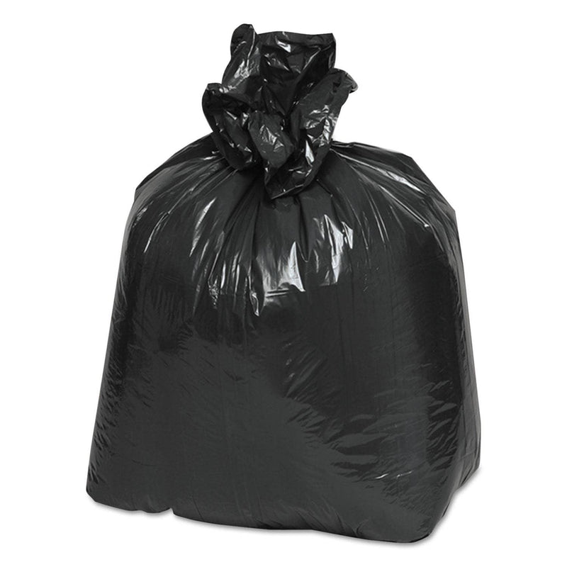 Classic Linear Low-Density Can Liners, 10 Gal, 0.6 Mil, 24" X 23", Black, 500/Carton - WBI242315B - TotalRestroom.com