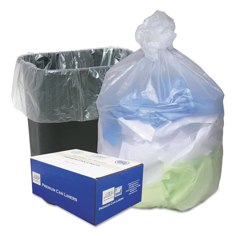 Ultra Plus Can Liners, 16 Gal, 8 Microns, 24" X 33", Natural, 200/Carton - WBIWHD2431 - TotalRestroom.com