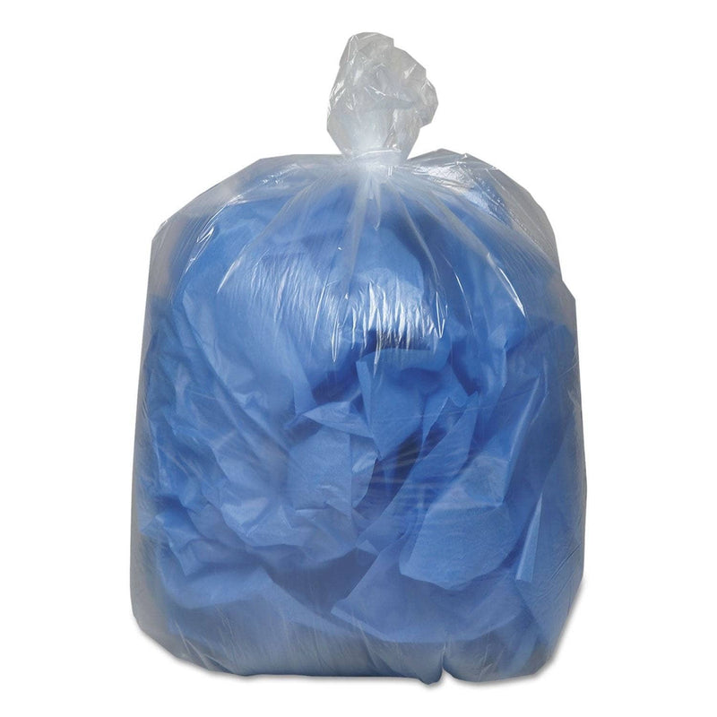 Classic Linear Low-Density Can Liners, 16 Gal, 0.6 Mil, 24" X 33", Clear, 500/Carton - WBI243115C - TotalRestroom.com