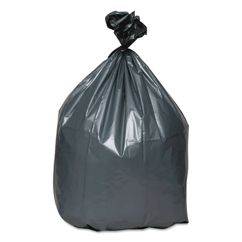 Platinum Plus Can Liners, 33 Gal, 1.35 Mil, 33" X 40", Gray, 100/Carton - WBIPLA4070 - TotalRestroom.com