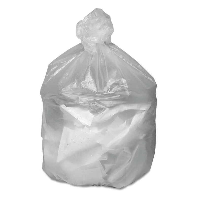 Good N Tuff Waste Can Liners, 10 Gal, 6 Microns, 24" X 24", Natural, 1,000/Carton - WBIGNT2424 - TotalRestroom.com