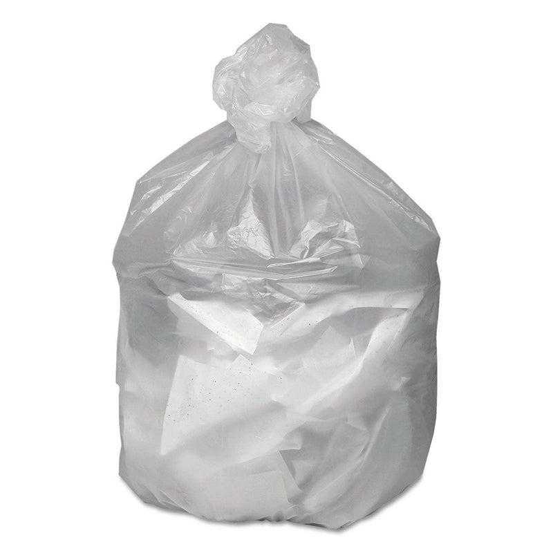 Good N Tuff Waste Can Liners, 33 Gal, 9 Microns, 33" X 39", Natural, 500/Carton - WBIGNT3340 - TotalRestroom.com