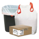 Draw N Tie Heavy-Duty Trash Bags, 13 Gal, 0.9 Mil, 24.5" X 27.38", White, 200/Box - WBI1DK200 - TotalRestroom.com