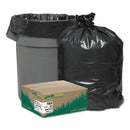 Earthsense Linear Low Density Recycled Can Liners, 56 Gal, 2 Mil, 43" X 47", Black, 100/Carton - WBIRNW4320 - TotalRestroom.com