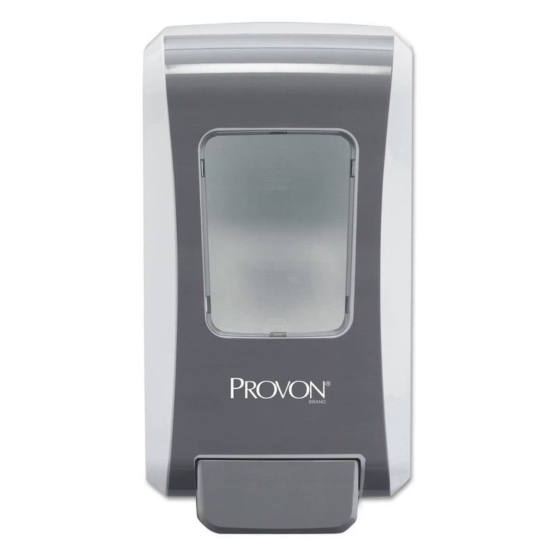 Provon FMX-20 Foam Soap Dispenser, 2000 Ml, 6.5" X 4.7" X 11.7", Gray/White, 6/Carton - GOJ527706 - TotalRestroom.com