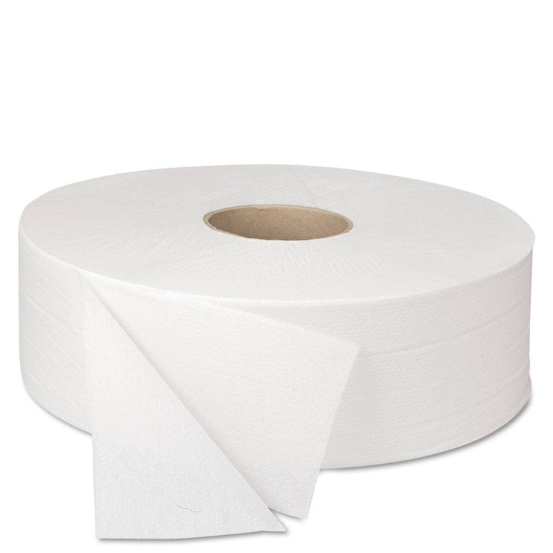 Boardwalk Jrt Bath Tissue, Jumbo, Septic Safe, 2-Ply, White, 3.5" X 2000 Ft, 6 Rolls/Carton - BWK6102 - TotalRestroom.com