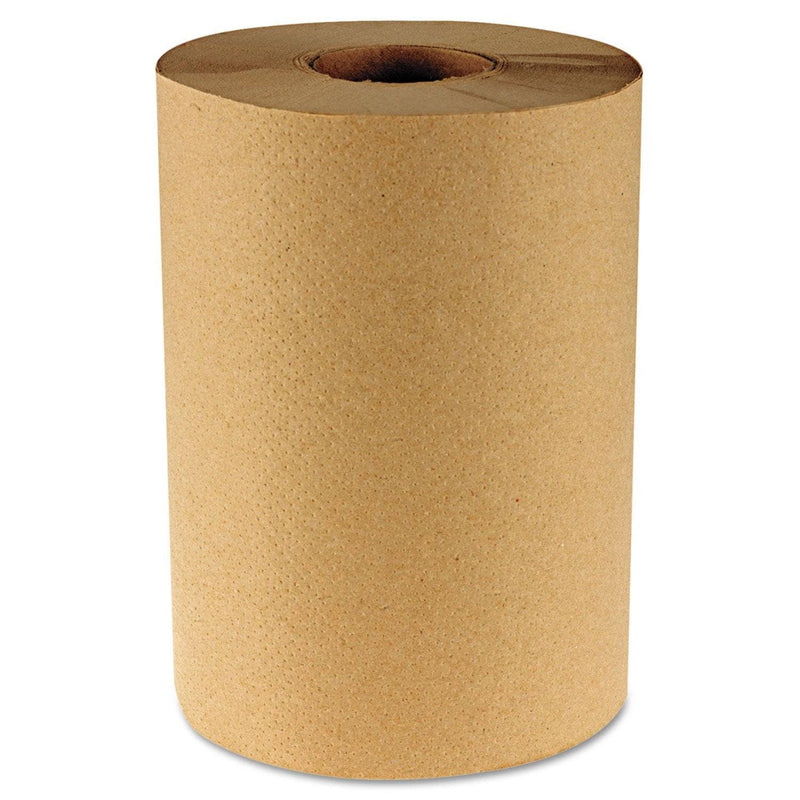 Boardwalk Hardwound Paper Towels, 8" X 350Ft, 1-Ply Natural, 12 Rolls/Carton - BWK6252 - TotalRestroom.com